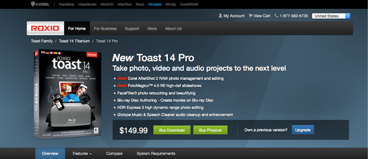 [Roxio] Toast Titanium 14.0.3734 - Phần mềm ghi đĩa và hơn nữa MacOSX