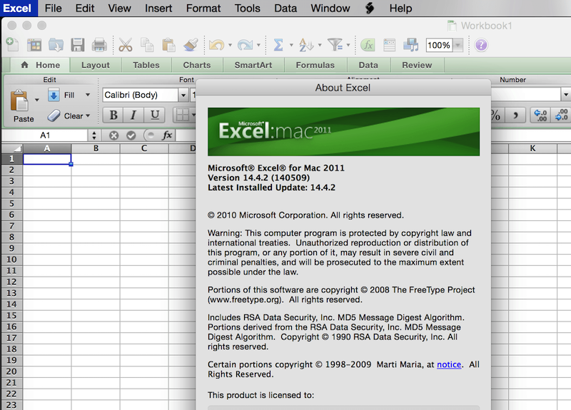 Microsoft Office 2011 RTM 14.5.2 - Bộ công cụ văn phòng cho Mac