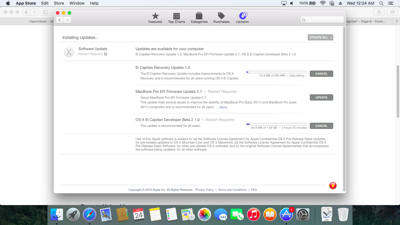 OS X 10.11 "El Capitan" Update Developer Beta 2