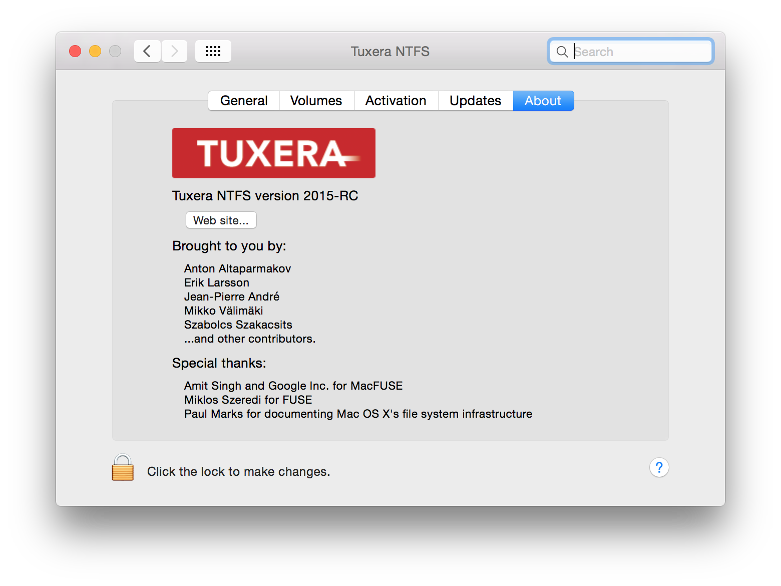 Tuxera NTFS 2015 RC - Đọc/Ghi dữ liệu lên ổ cứng định dạng NTFS cho Mac