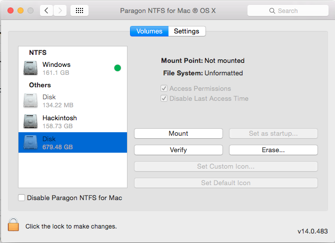 paragon NTFS không hoạt động