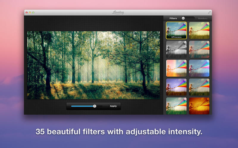 Analog 2.0 - Improve your photos with filters and borders.