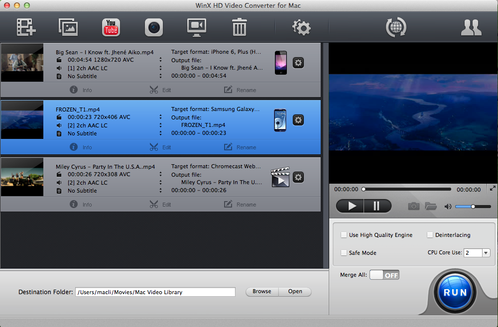 WinX HD Video Converter v5.5.6 - phần mềm chuyển đổi đầy đủ tính năng VideoHD