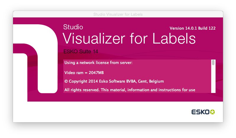 Esko Studio Web 14 + Visualizer